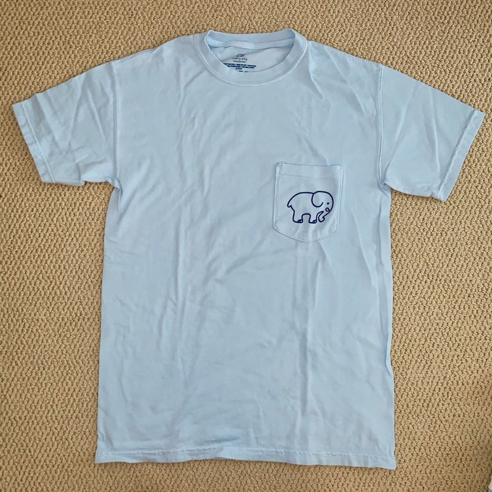 Light Blue Hamsa Ivory Ella Tee